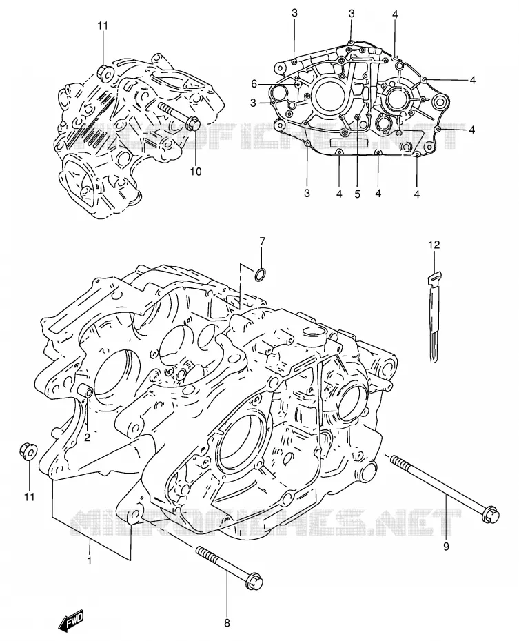 CARTER Suzuki MOTO 250 GN 1990  GN250L(E2)