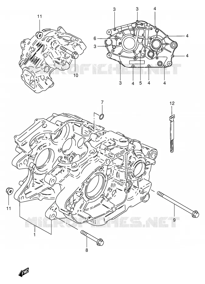CARTER Suzuki MOTO 250 GN 2000  GN250EY(E2)