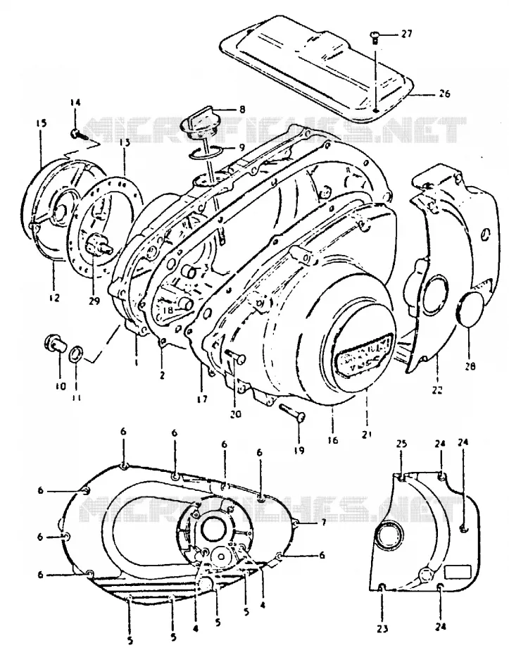 CARTER Suzuki MOTO 250 GS 1996  GS250TT(T/X)