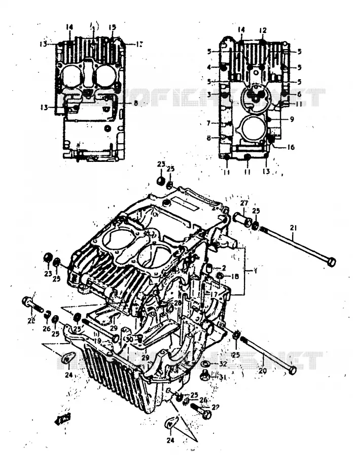 CARTER Suzuki MOTO 400 GS 1978  GS400EC(C/N)
