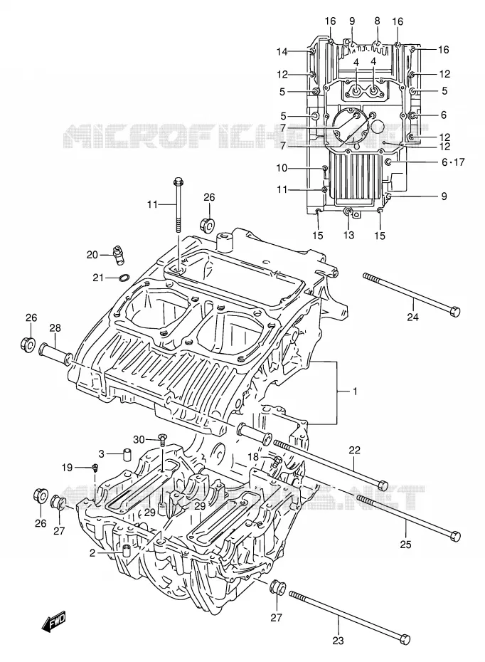 CARTER Suzuki MOTO 500 GS-E 2001  GS500K1(E2)