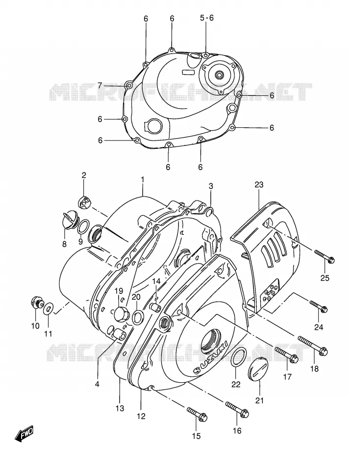 CARTER (VOIR NOTE) Suzuki MOTO 125 GS 1982  GS125Z(E1)