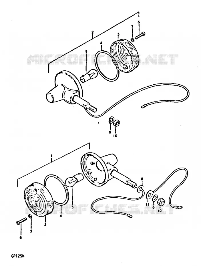 CLIGNOTANTS (E14) Suzuki MOTO 125 GP 1992  GP125UN(C/N)