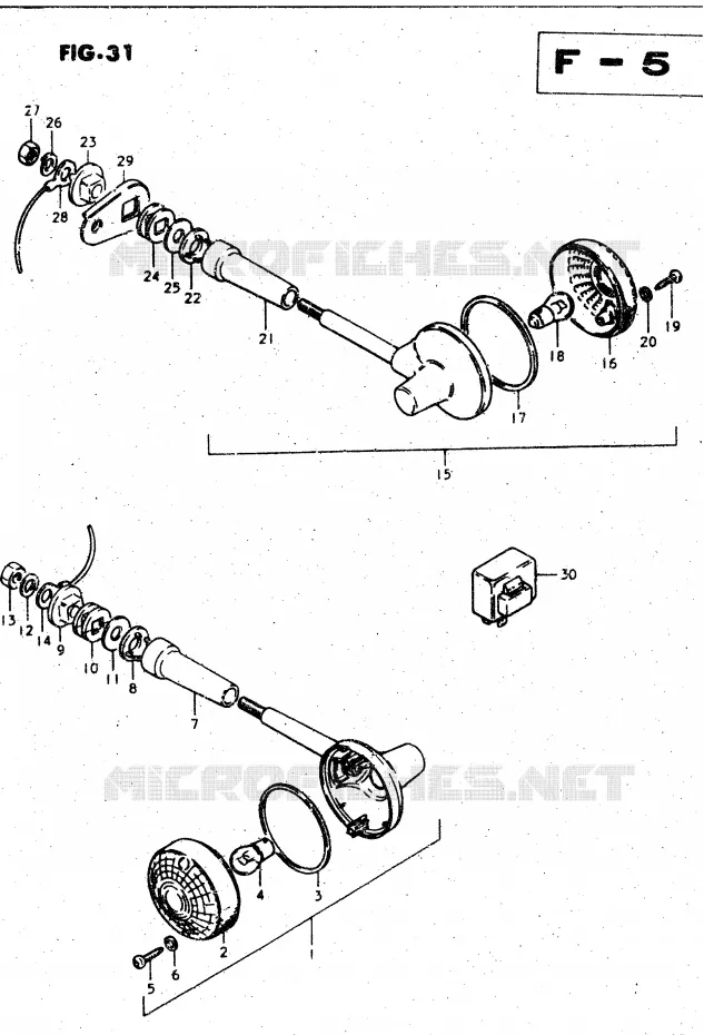 CLIGNOTANTS (E24) Suzuki MOTO 450 GS-L 1982  GS450LZ(E2)