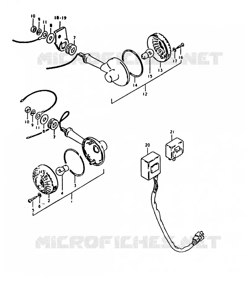 CLIGNOTANTS (E39) Suzuki MOTO 1000 GS 1980  GS1000T(T)