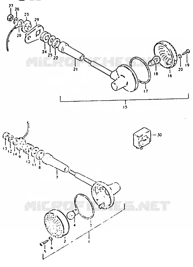CLIGNOTANTS Suzuki MOTO 400 GSX 1981  GSX400LX(T/X)