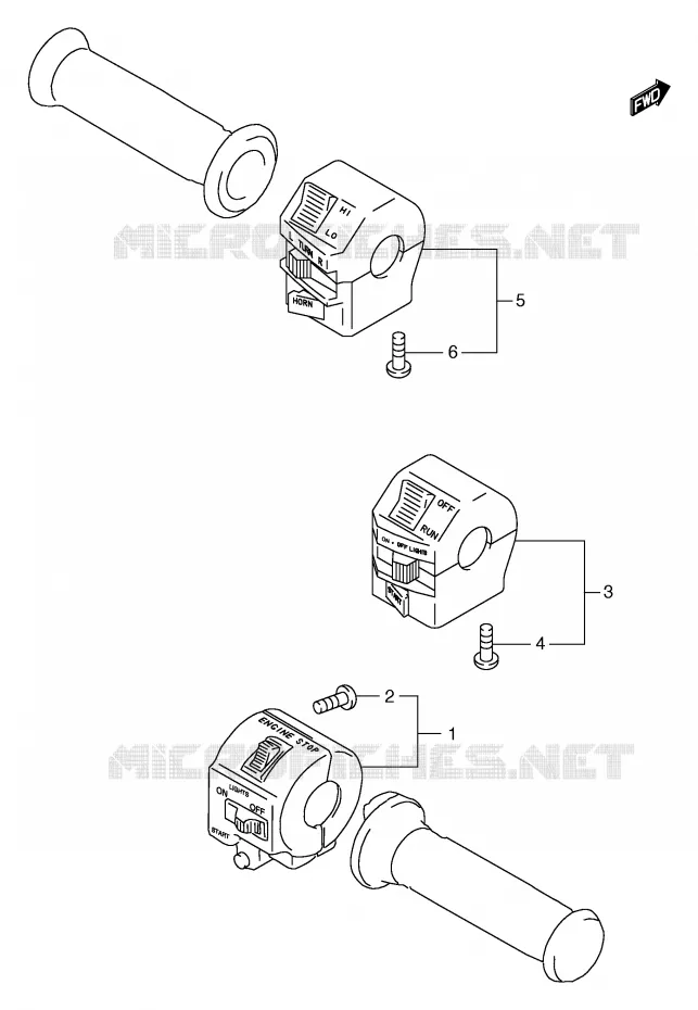 COMMODOS (GS125ESX/ESY,GS125X) Suzuki MOTO 125 GS 1999  GS125SUX(E71)