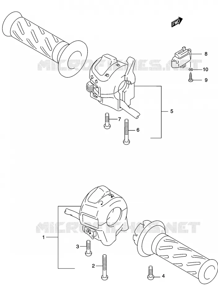 COMMODOS Suzuki MOTO 500 GS-E 2003  GS500HK3(P19)