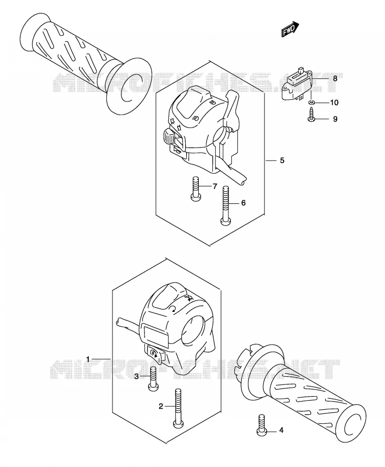 COMMODOS Suzuki MOTO 500 GS-E 2004  GS500UK4(P19)