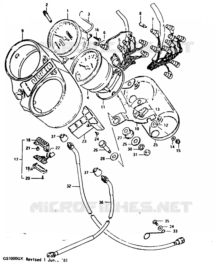 COMPTEUR Suzuki MOTO 1000 GS 1980  GS1000GT(X/T)