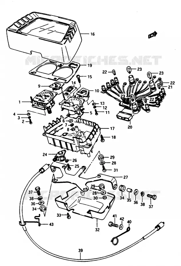 COMPTEUR Suzuki MOTO 1100 GSX-E 1985  GSX1100ESF(E/F/G)