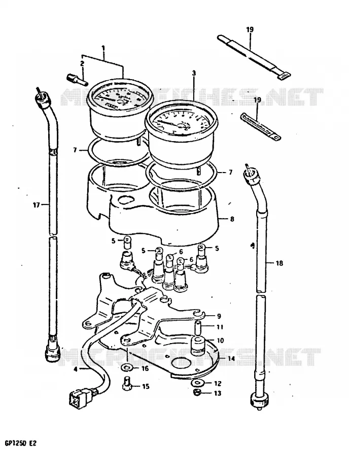 COMPTEUR Suzuki MOTO 125 GP 1999  GP125X(X/D)
