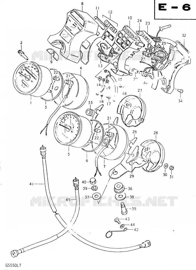 COMPTEUR Suzuki MOTO 550 GS 1980  GS550LT