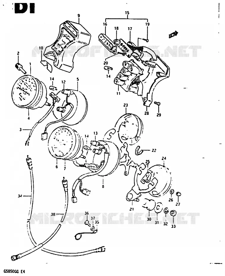 COMPTEUR Suzuki MOTO 850 GS 1985  GS850GF(E4)