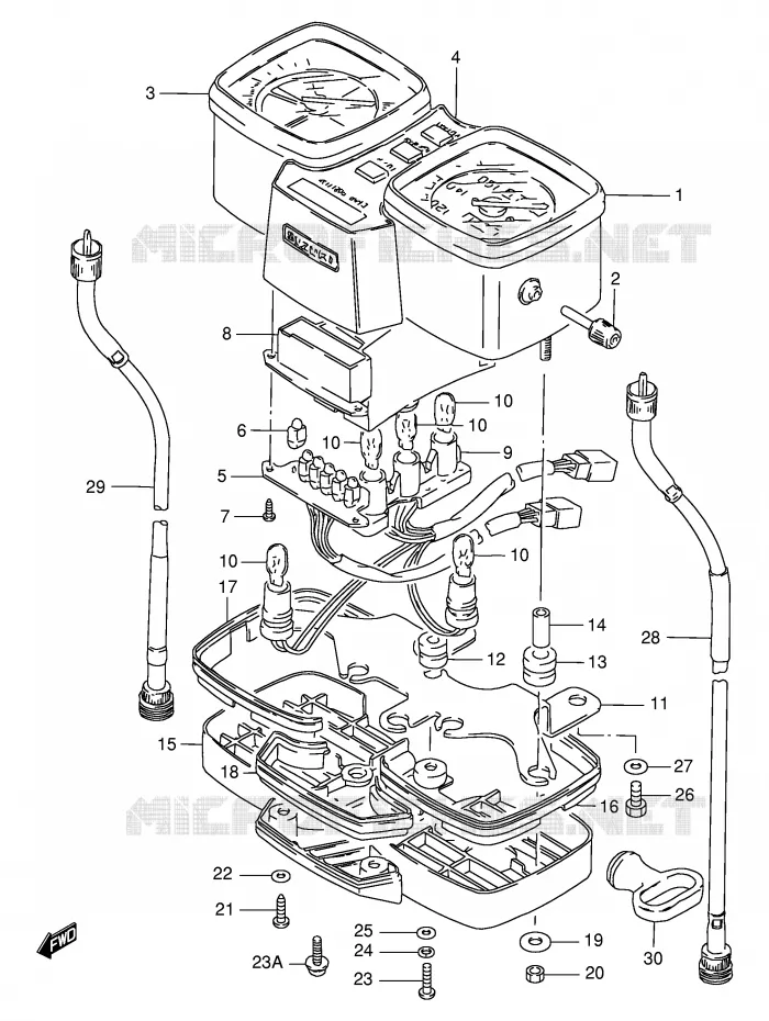 COMPTEUR (VOIR NOTE) Suzuki MOTO 125 GS 1985  GS125ESF(E1)