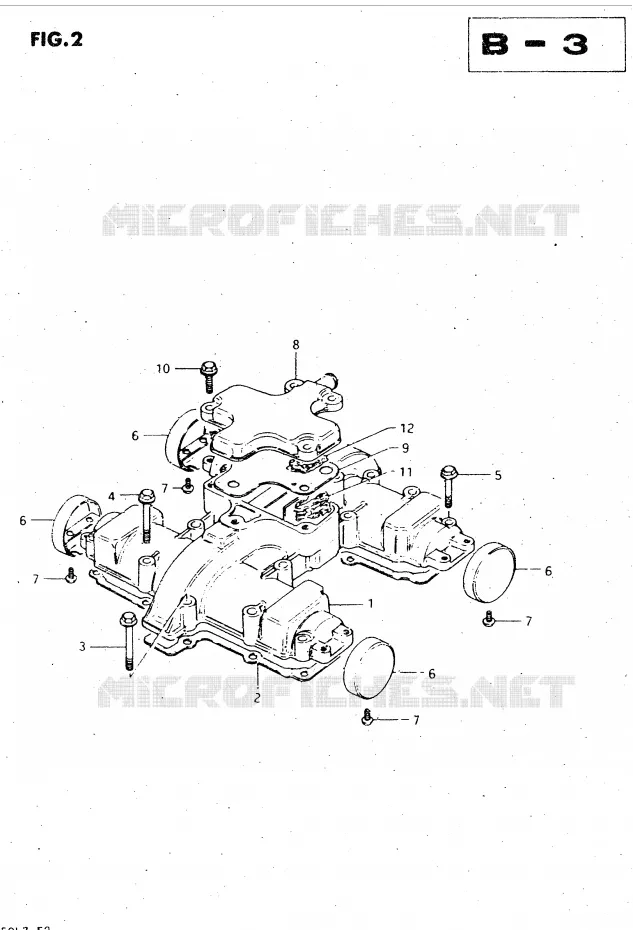 COUVERCLE DE CULASSE (MODELE T, X) Suzuki MOTO 450 GS-L 1996  GS450LT(E2)