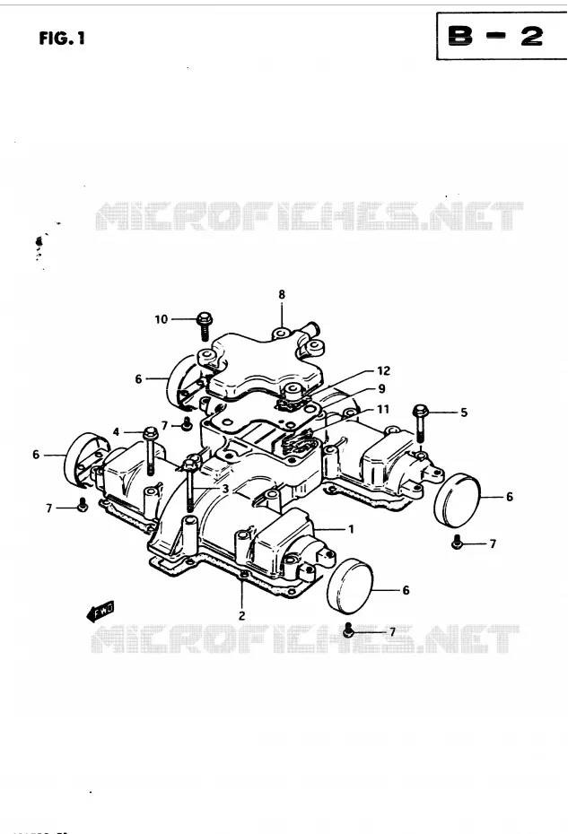 COUVERCLE DE CULASSE (MODELE Z) Suzuki MOTO 450 GS 1982  GS450Z(2/Z/D)