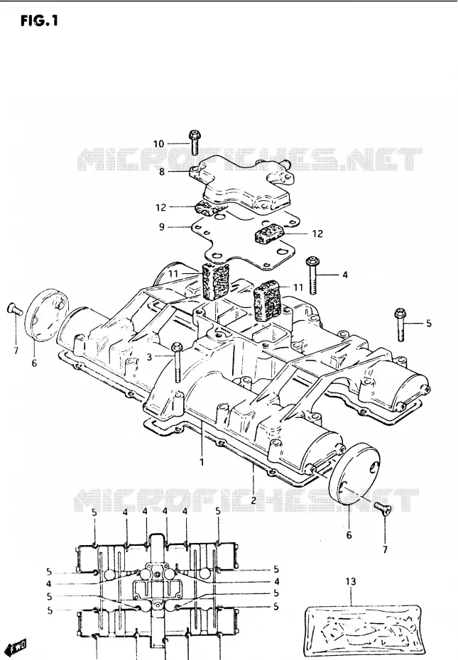 COUVERCLE DE CULASSE Suzuki MOTO 1100 GS-G 1986  GS1100GG(E/F/G)