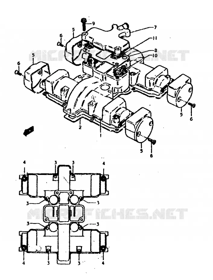 COUVERCLE DE CULASSE Suzuki MOTO 400 GS 1978  GS400EC(C/N)
