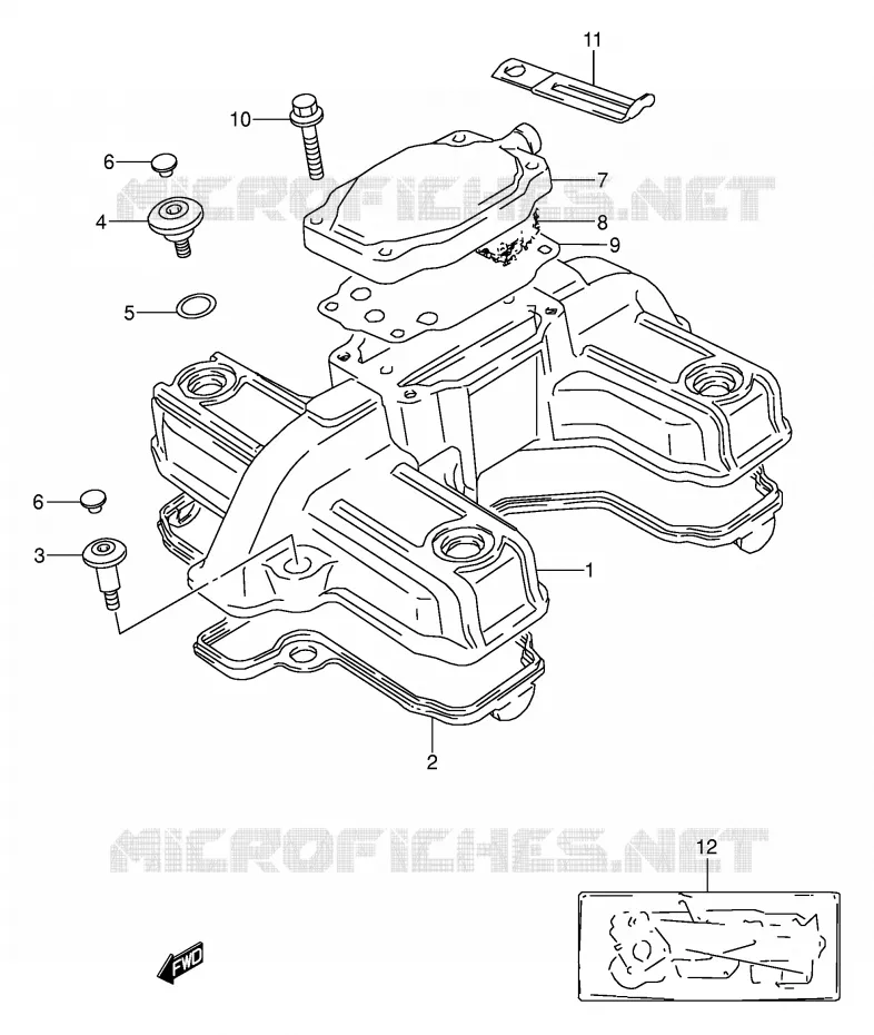 COUVERCLE DE CULASSE Suzuki MOTO 500 GS-E 1995  GS500ES(E2)