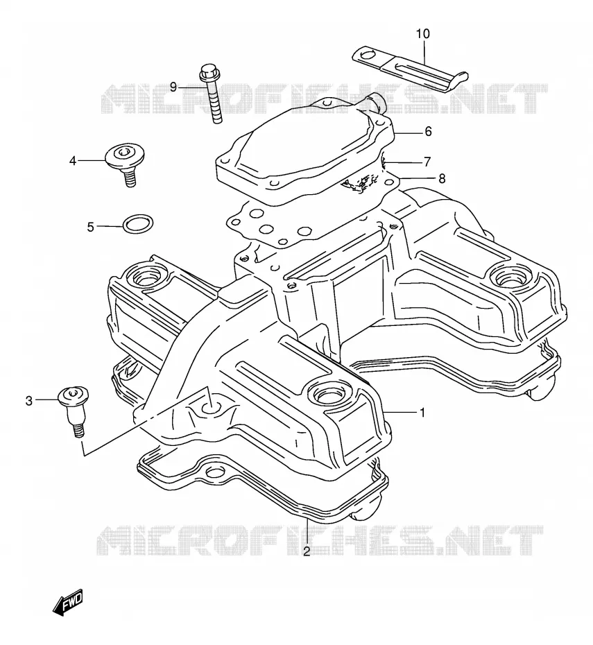 COUVERCLE DE CULASSE Suzuki MOTO 500 GS-E 2001  GS500HK1(E2)