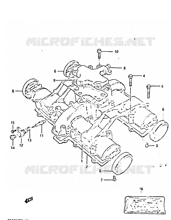COUVERCLE DE CULASSE Suzuki MOTO 650 GS 1983  GS650GTD