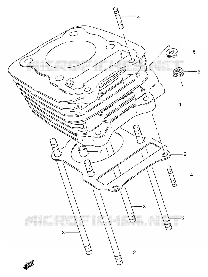 CYLINDRE Suzuki MOTO 125 GN 1982  GN125EZ(E1)
