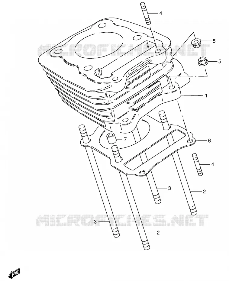 CYLINDRE Suzuki MOTO 125 GS 1982  GS125Z(E1)