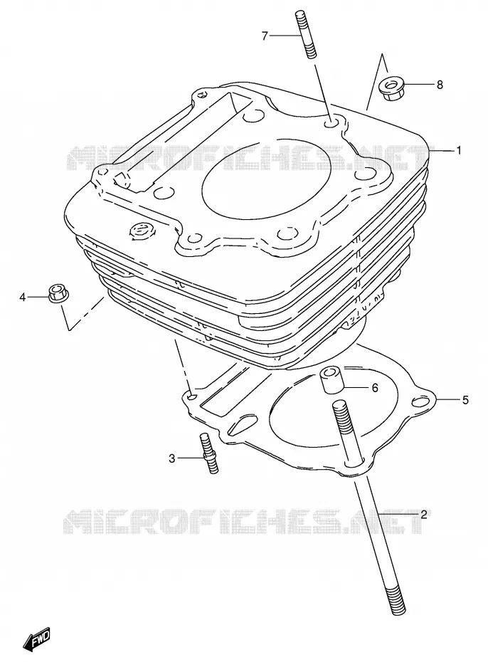 CYLINDRE Suzuki MOTO 250 GN 1990  GN250L(E2)