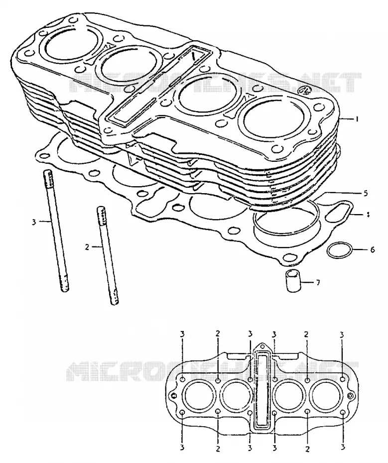 CYLINDRE Suzuki MOTO 550 GS 1982  GS550LZ