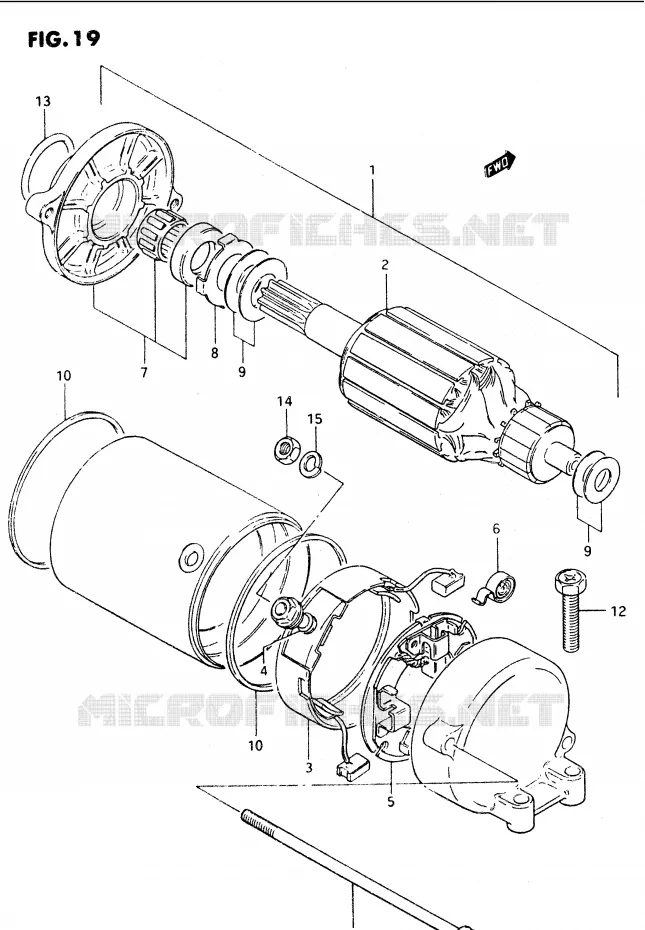 DEMARREUR (MODELE E) Suzuki MOTO 1100 GS-G 1984  GS1100GE(E/F/G)