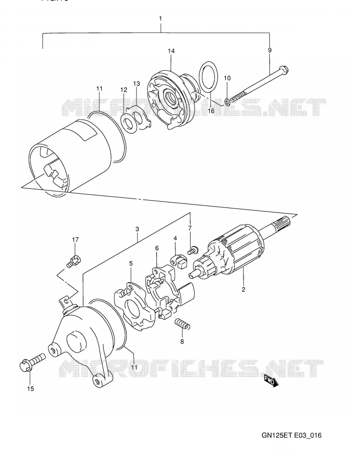 DEMARREUR Suzuki MOTO 125 GN 1991  GN125EM(E3)