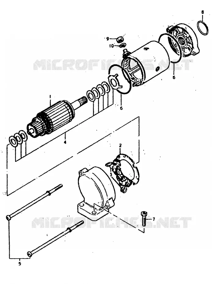 DEMARREUR Suzuki MOTO 400 GS 1978  GS400C(C/N)