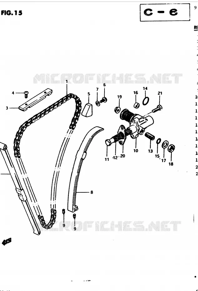 DISTRIBUTION (MODELE D) Suzuki MOTO 450 GS 1982  GS4502(2/Z/D)
