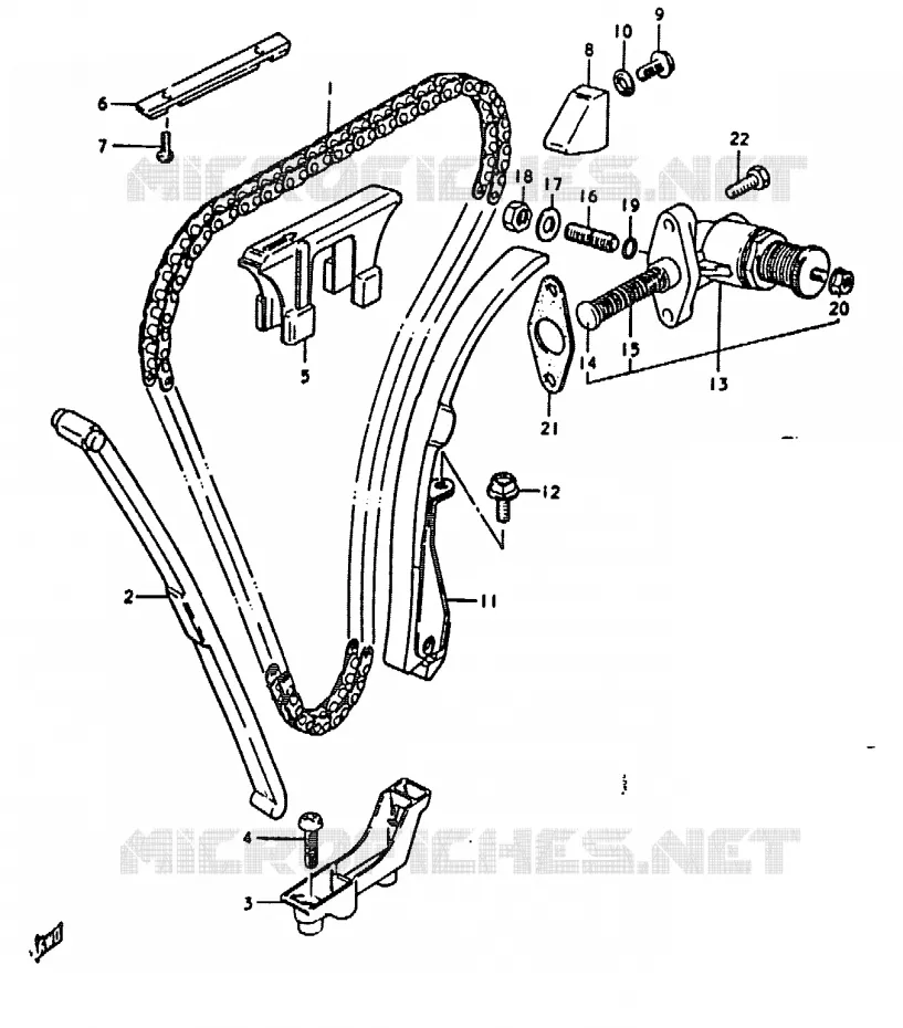 DISTRIBUTION Suzuki MOTO 1000 GS 1978  GS1000C(C/N)