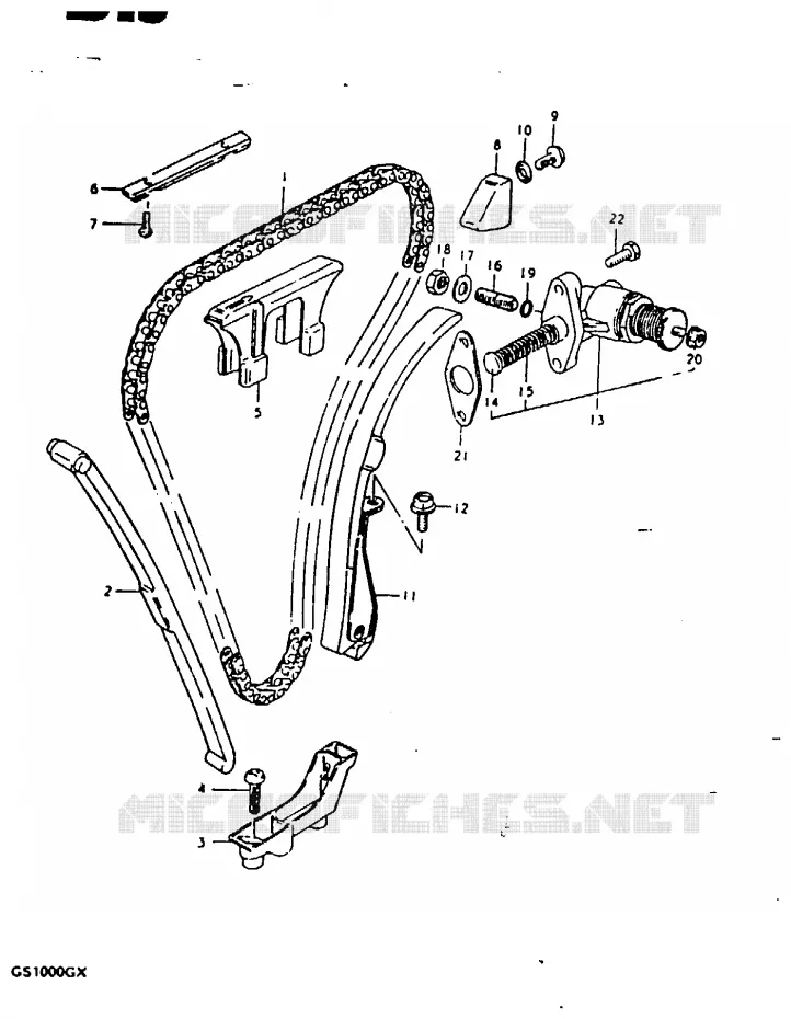 DISTRIBUTION Suzuki MOTO 1000 GS 1980  GS1000GT(X/T)