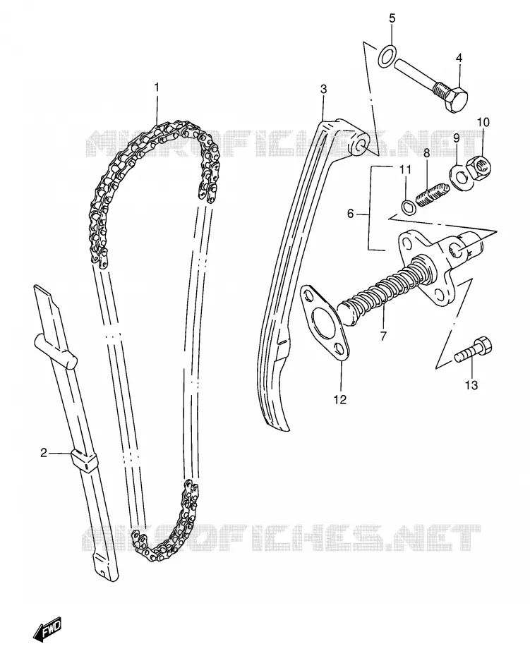 DISTRIBUTION Suzuki MOTO 125 GN 1983  GN125D(E1)