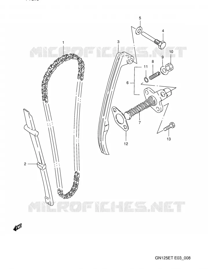 DISTRIBUTION Suzuki MOTO 125 GN 1991  GN125EM(E3)