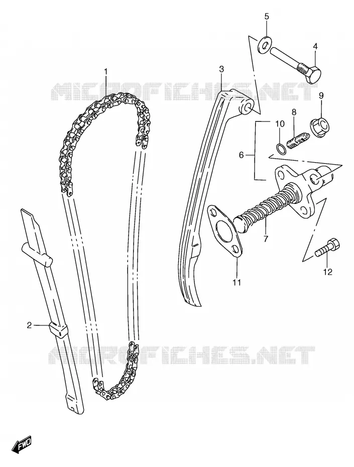DISTRIBUTION Suzuki MOTO 125 GS 2000  GS125ESY(E71)