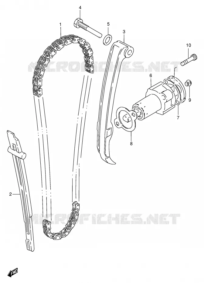 DISTRIBUTION Suzuki MOTO 250 GN 1996  GN250T(E2)