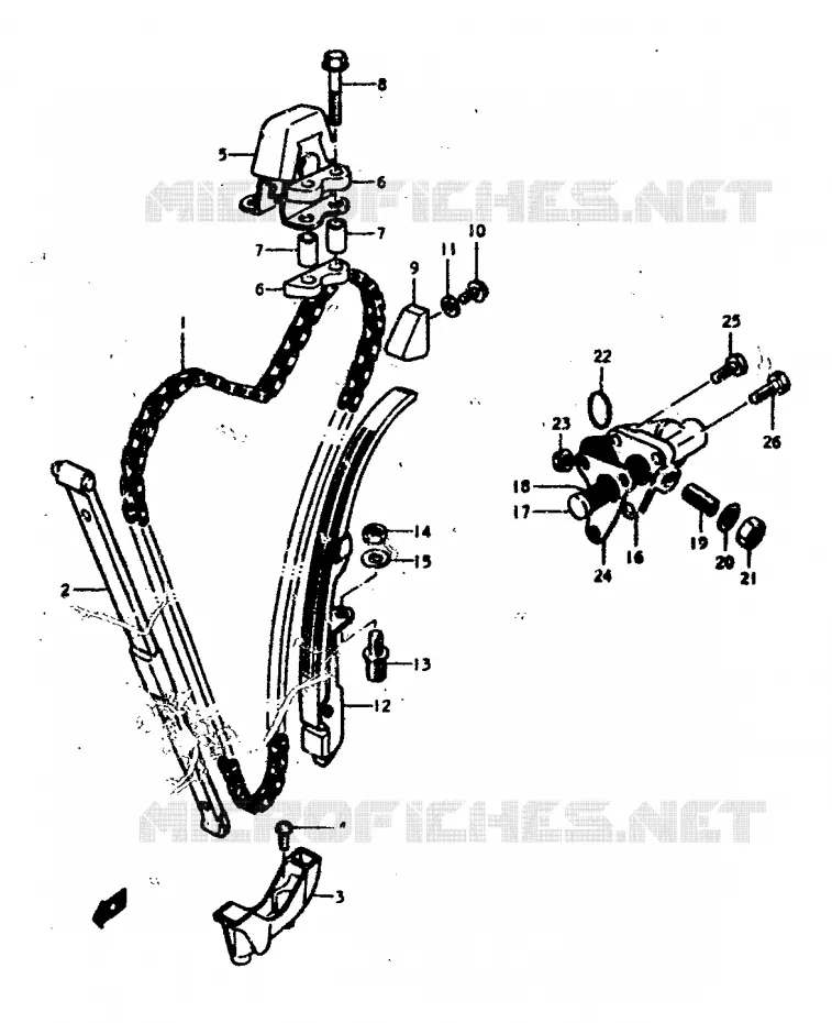 DISTRIBUTION Suzuki MOTO 400 GS 1978  GS400EC(C/N)