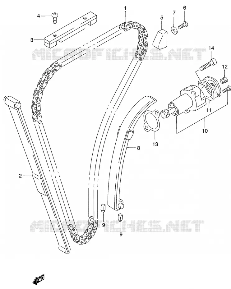 DISTRIBUTION Suzuki MOTO 500 GS-E 2003  GS500K3(P19)