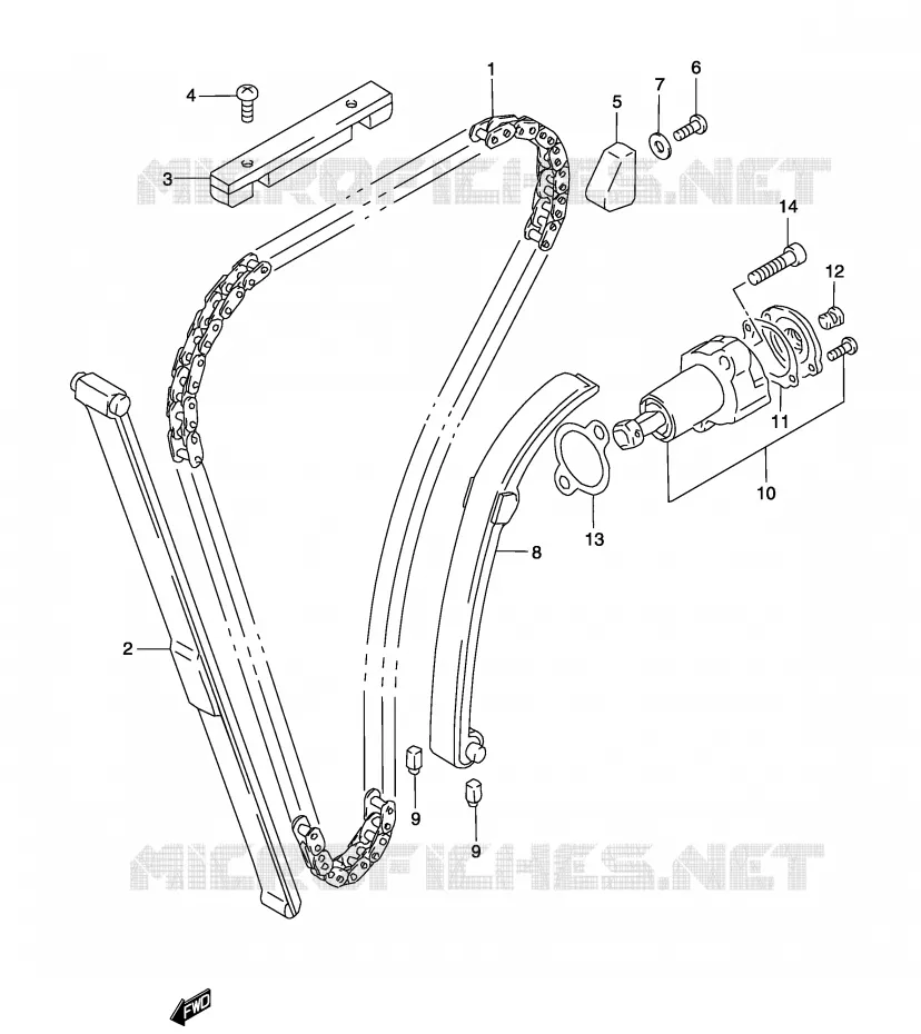 DISTRIBUTION Suzuki MOTO 500 GS-F 2004  GS500FUK4(P19)