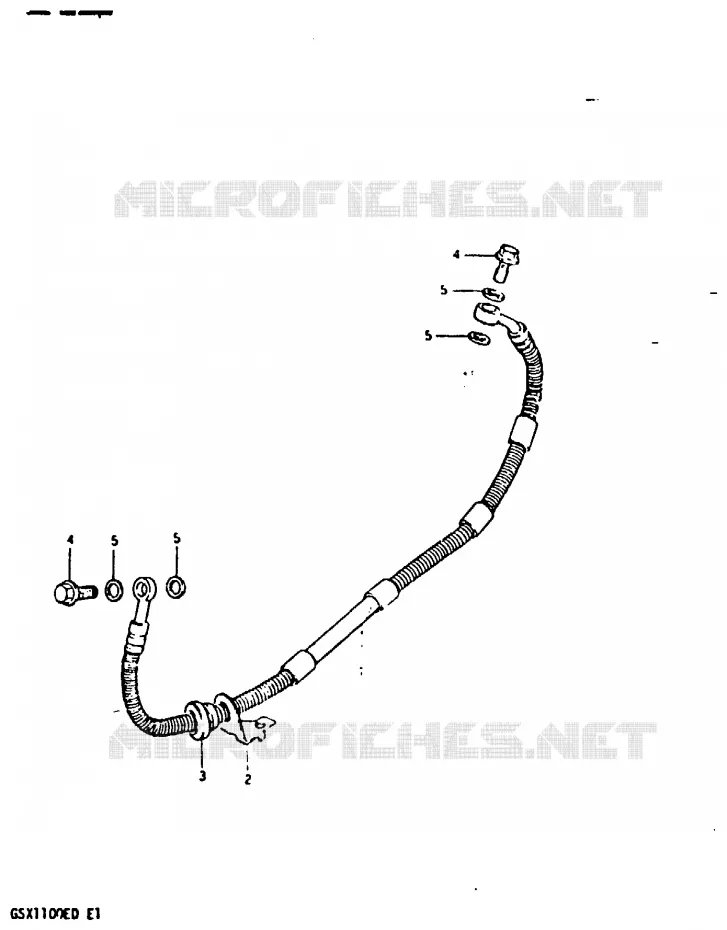 DURITE DE FREIN ARRIERE (GSX1100EZ/ED/EXD/ESD) Suzuki MOTO 1100 GSX-E 1983  GSX1100ESD(Z/D)