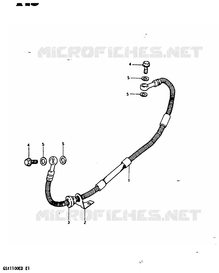 DURITE DE FREIN ARRIERE (GSX1100Z/D/XD) Suzuki MOTO 1100 GSX-E 1983  GSX1100ESD(Z/D)