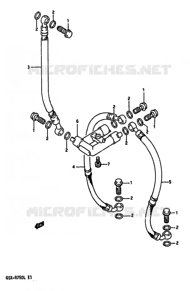 DURITE DE FREIN AVANT (MODELE L) Suzuki MOTO 750 GSX-R 1989  GSX-R750K(K/L/M)
