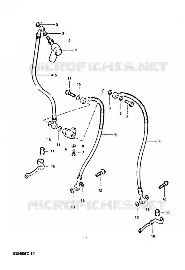 DURITE DE FREIN AVANT (MODELE X) Suzuki MOTO 400 GSX 1980  GSX400FT