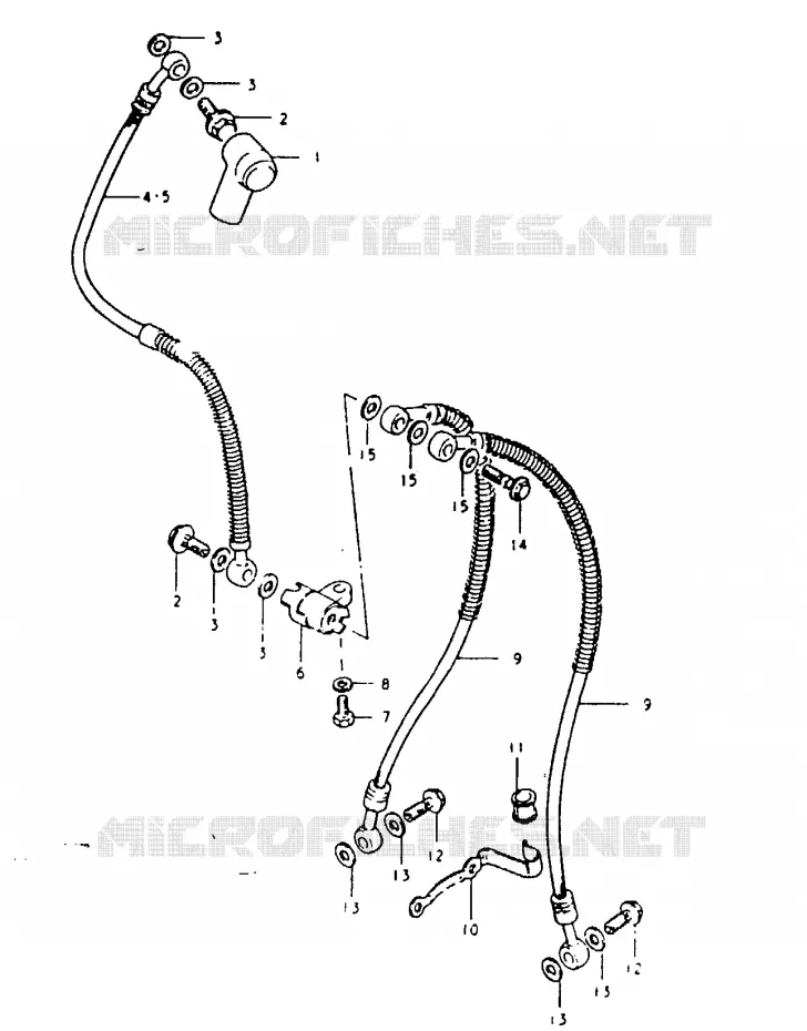 DURITE DE FREIN AVANT Suzuki MOTO 1100 GSX 1981  GSX1100X(T/X)