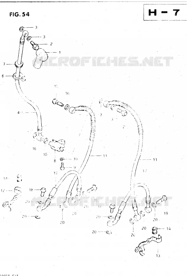 DURITE DE FREIN AVANT Suzuki MOTO 500 GS-E 1982  GS500EZ(Z/D)