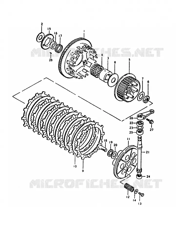 EMBRAYAGE Suzuki MOTO 1000 GS 1979  GS1000S